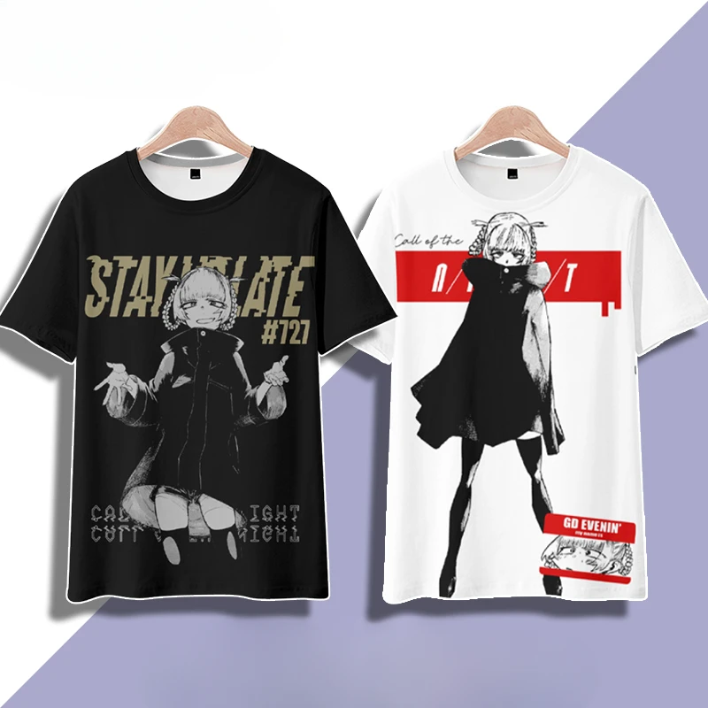 Anime çağrı gece Nanakusa Nazuna 3D baskı T Shirt kadın erkek yaz o-boyun kısa kollu komik Tshirt grafik Tees Cosplay