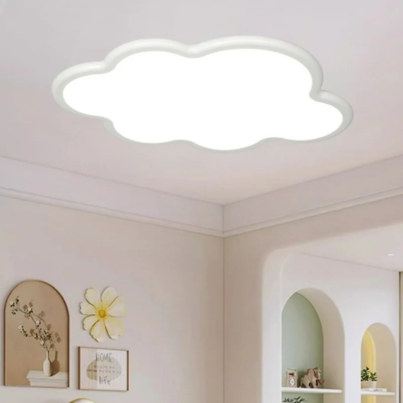 Smart ultra-thin cloud light, full-spectrum eye protection, children's light, boy and girl's room light, paper airplane, bedroom