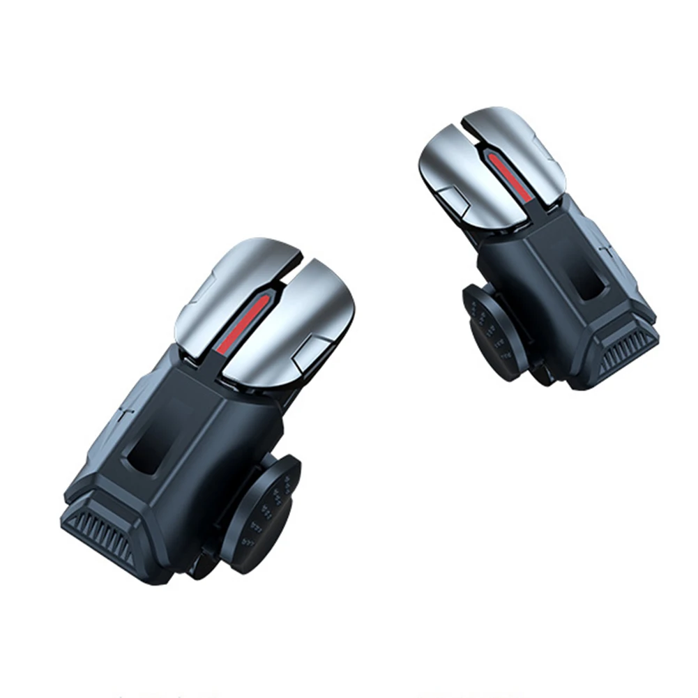 2pcs 6 Finger Gaming Trigger for PUBG Game Mobile Phone Gamepad Mobile Gamepad Trigger Joystick for Ios Android Mobiles Phones