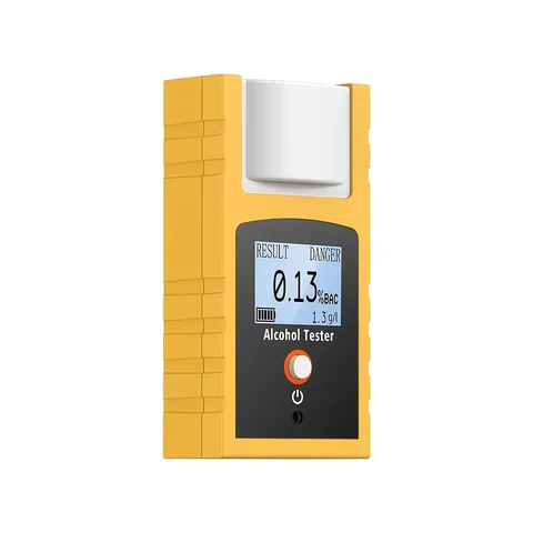 New Professional Breath Alcohol Detector, Breathalyzer with LCD Display for Safe Drinking and Driving Testing