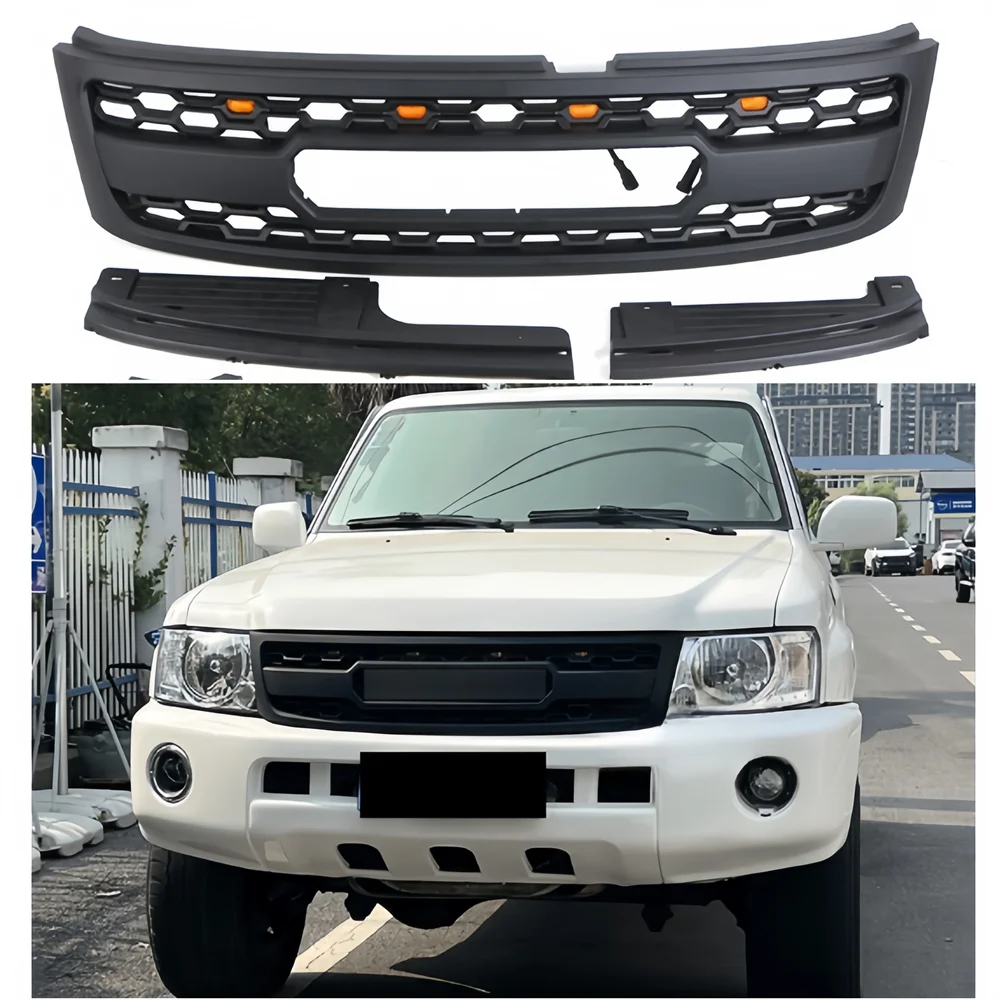 

Pop Front Racing Grills Fit For Nissan Patrol Y61 2006-2020 Abs Grill Grille Auto Accessories