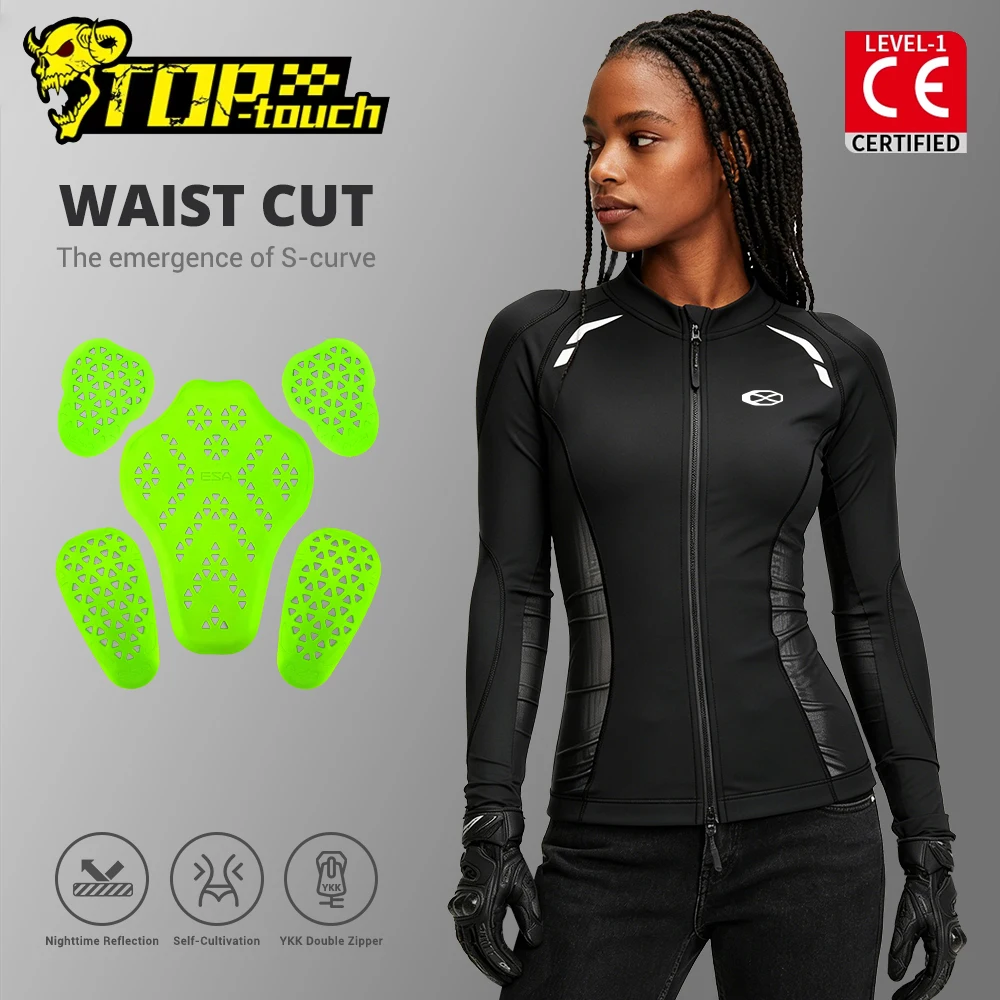 

Women's Motorcycle Jacket Anti-Fall Wear-Resistant Motocross Riding Jacket Breathable Motorbike Clothing With Protective Gear