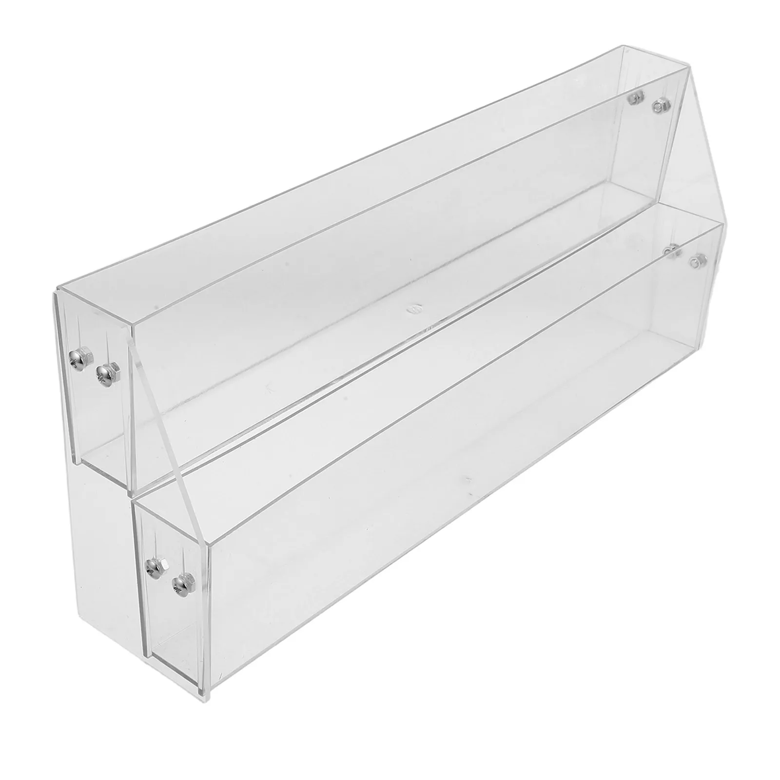 Transparent Display Rack Clear Plastic Multi-Tier Tabletop Stand for Retail Snack Candy Food Market Vendor Display Shelf Corner