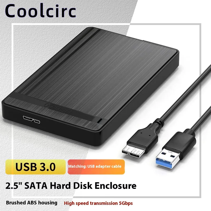 USB 3.0 2.5 inch HDD Enclosure SATA External Mobile Hard Drive Case for Laptop PC 5Gbps Speed Enclosure SATA SSD Storage Case