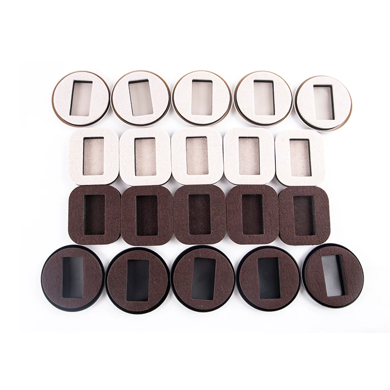 Office Chair Wheel Stopper Furniture Caster Cups Hardwood Floor Protectors Anti Vibration Pad Chair Roller Feet Anti-slip Mat