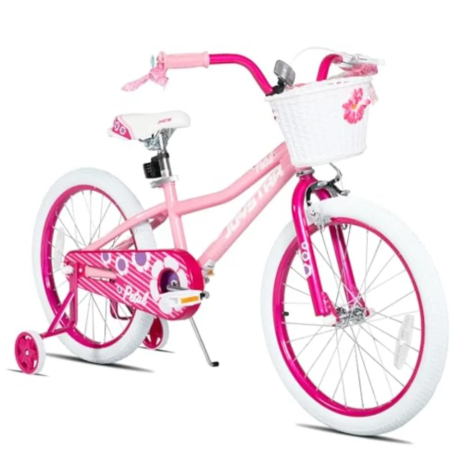 

20-дюймовый велосипед для малышей и детей от 3 до 10 лет с тренировочными колесами, ручными тормозами, подставкой и в различных цветах