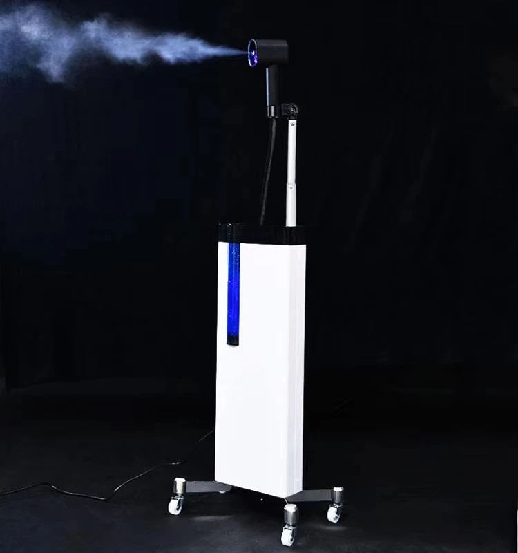 Macchina per vaporizzare i capelli con micro nebulizzazione per spruzzatore per capelli Nano a luce blu per il trattamento dei capelli