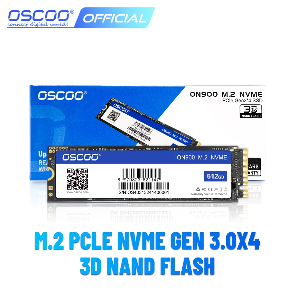 OSCOO  M2 SSD NVMe 256GB 512GB 1TB 128GB M.2 2280 PCIe SSD Internal Solid State Drive for Laptop Desktop SSD Drive