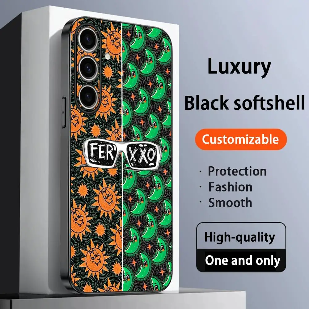 Чехол для телефона Xxo крутой хип-хоп модный дизайн для Samsung Galaxy S25 S24 S23 S22 S21 S20 Plus Ultra Note20 Мягкий черный