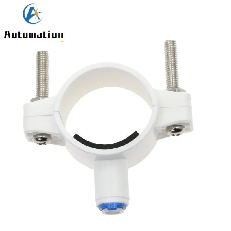 RO 40mm Drain Waste Water Pipe Clamp Saddle Valve Clips 1/4\