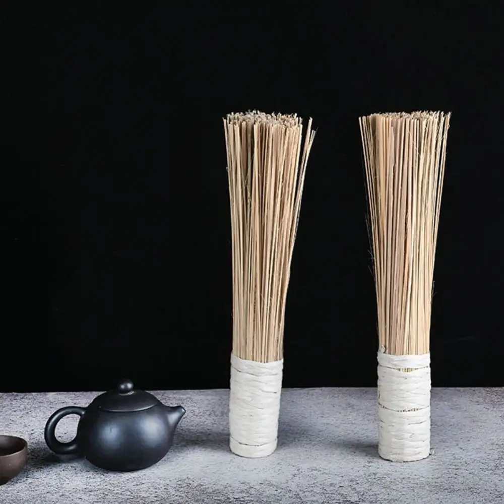 1PC 7 Zoll Länge Wok Pinsel Reinigung Schneebesen Traditionellen Bambus Wok Pinsel Küche Werkzeuge – Detail 4