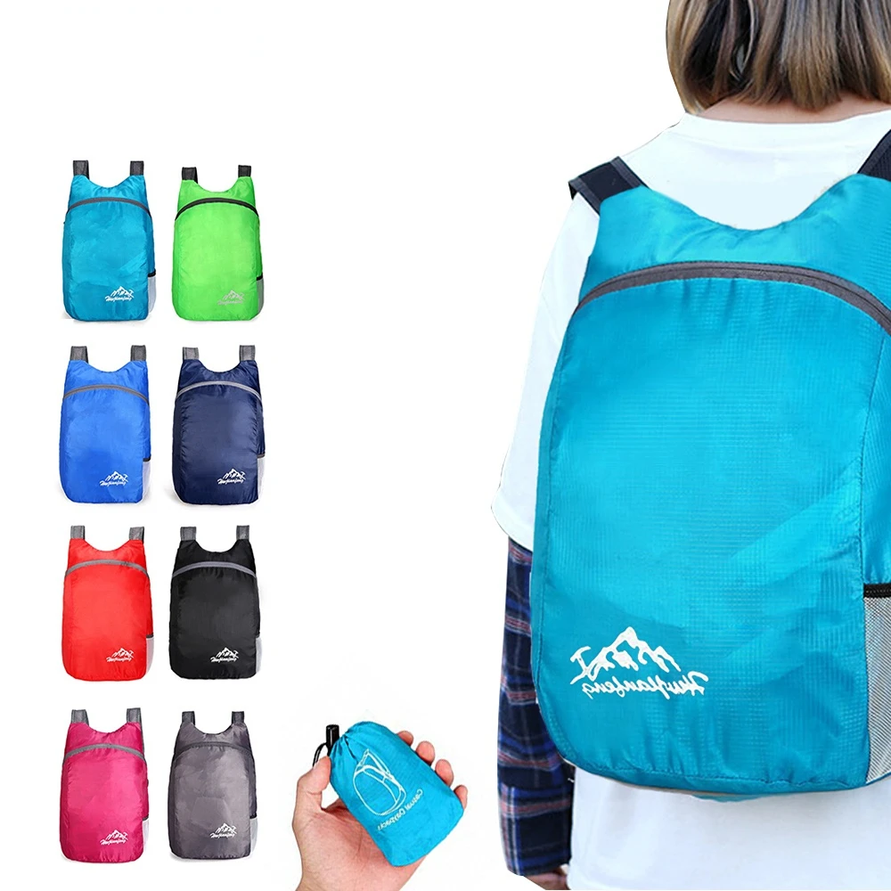 Foldable Waterproof String Backpack for Gym Workout Outdoor Running Travel Cartoon School Eco Friendly Shopping Bag with Zipper