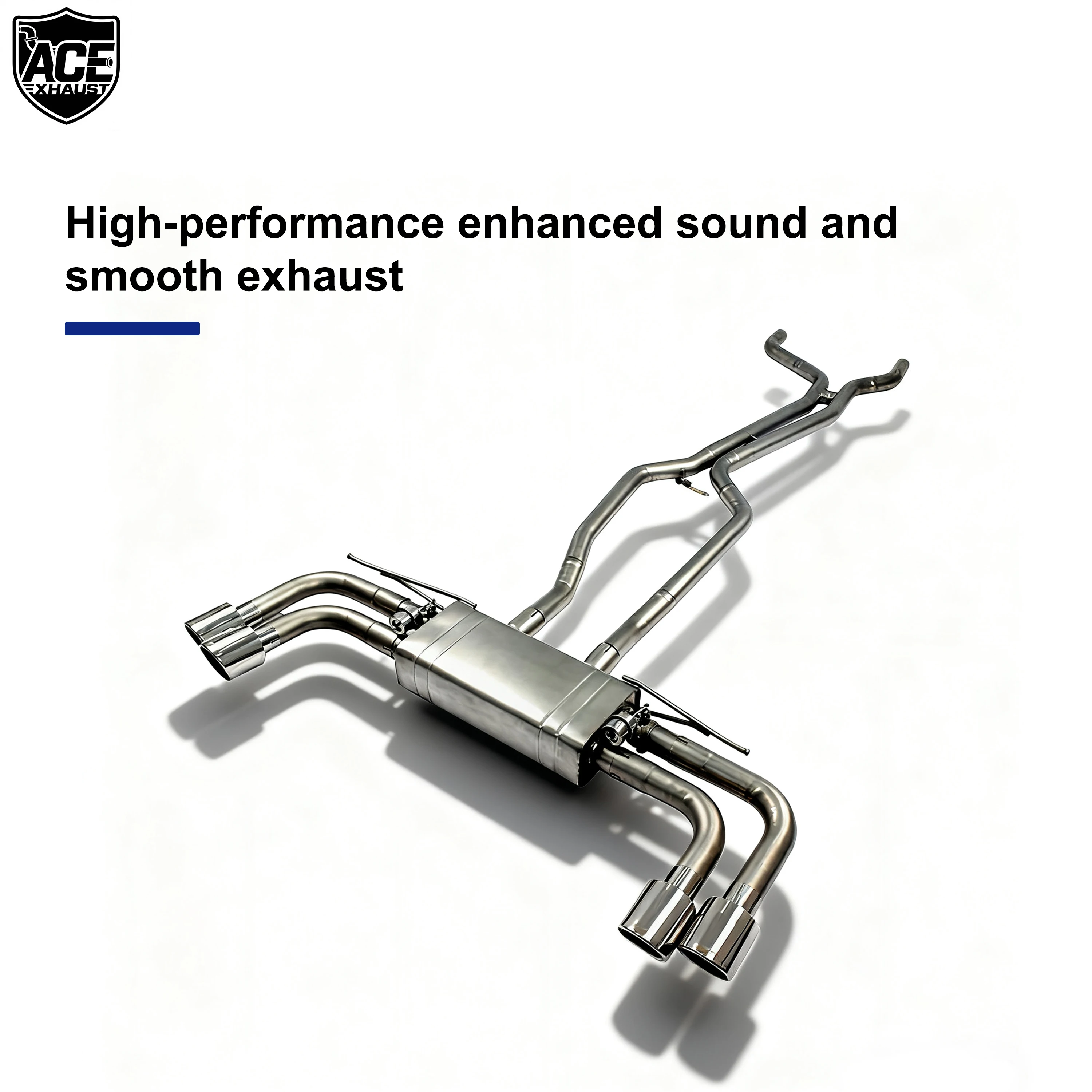 ACE Edelstahl-Auspuffrohr für Porsche Cayenne 958 3.0T 3.6T 4.8T Catback Valvetronic Auspuff-Schalldämpfer Auspuffanlage – Detail 6