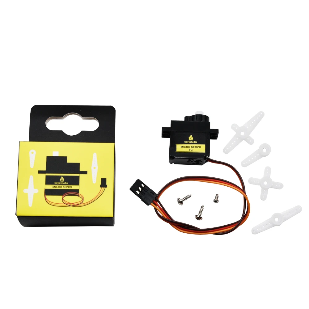 Keyestudio Customized Micro Servo SG90  0-180 degrees  for Arduino Smart Car Robot /Aircraft  Test Components