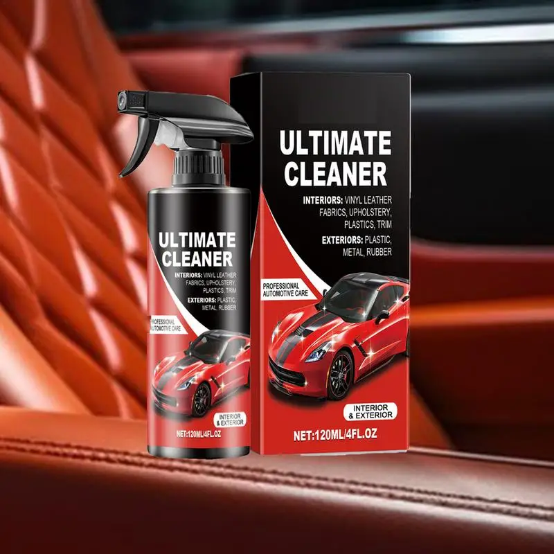 Car Interior Cleaner Leather Steering Wheel Cleaner Spray 120ml Steering Wheel Cleaner Spray Leather Sofa Stain Remover