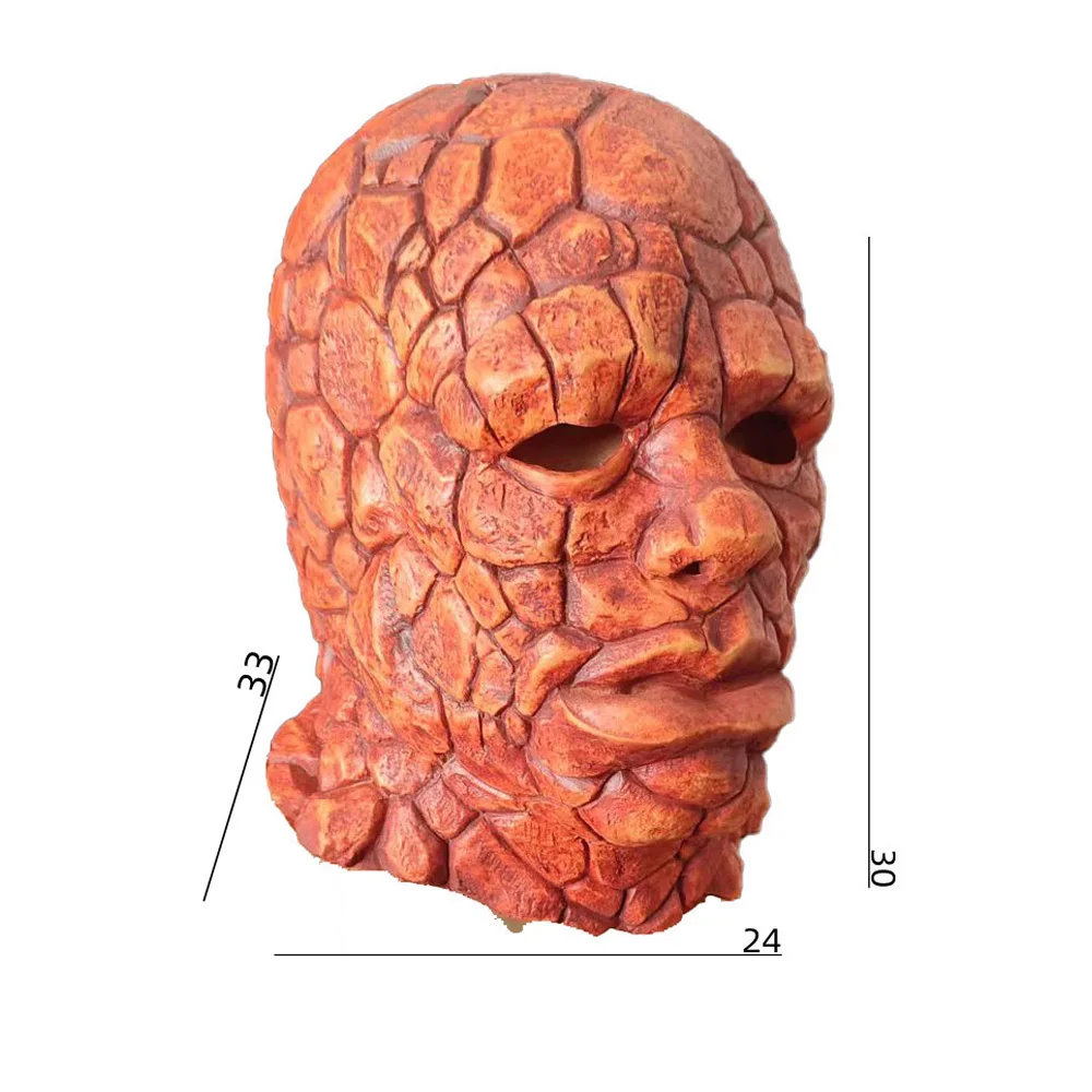 Fantastic Four Thing Superhero Mask Cosplay Stone Monster Masks Gloves Halloween Carnival Dress Up Party Costume Props