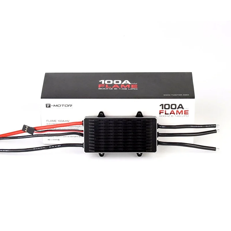Controlador de velocidad T-Motor Flame 100A HV 500HZ 6-14S LIPO ESC para cuadricóptero multirotor RC ds
