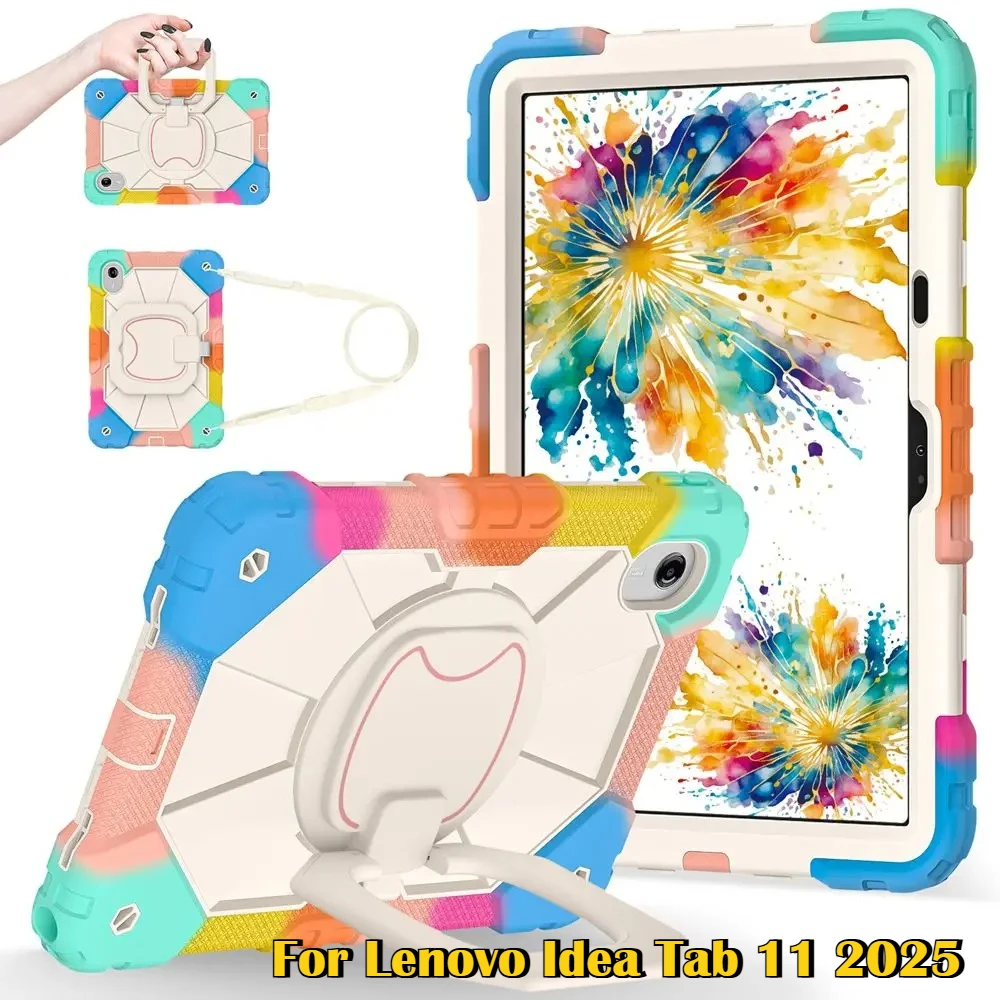 

360 ° Вращающийся защитный чехол для детского планшета Lenovo IdeaTab 11 TB336FU TB336ZU, XiaoXin Pad 11 2025 M11 TB330FU TB330XU TB331FC