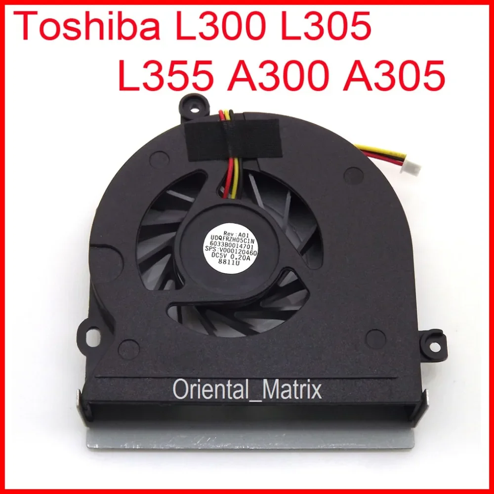 New UDQFRZH05C1N DC5V 0.20A For Toshiba A300 A305 L300 L305 L355 CPU Cooler Cooling Fan