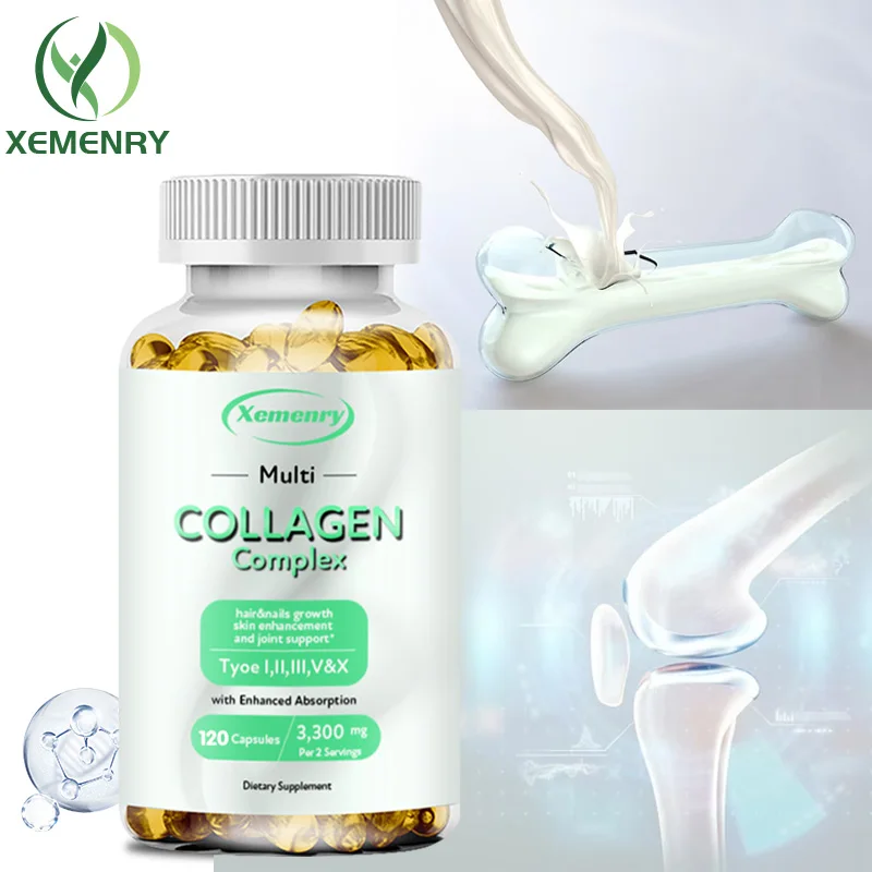 Collagen Complex Capsules - Collagen Production, Protects Cartilage, Supports Skin, Nail and Joint Health, Improve Elasticity