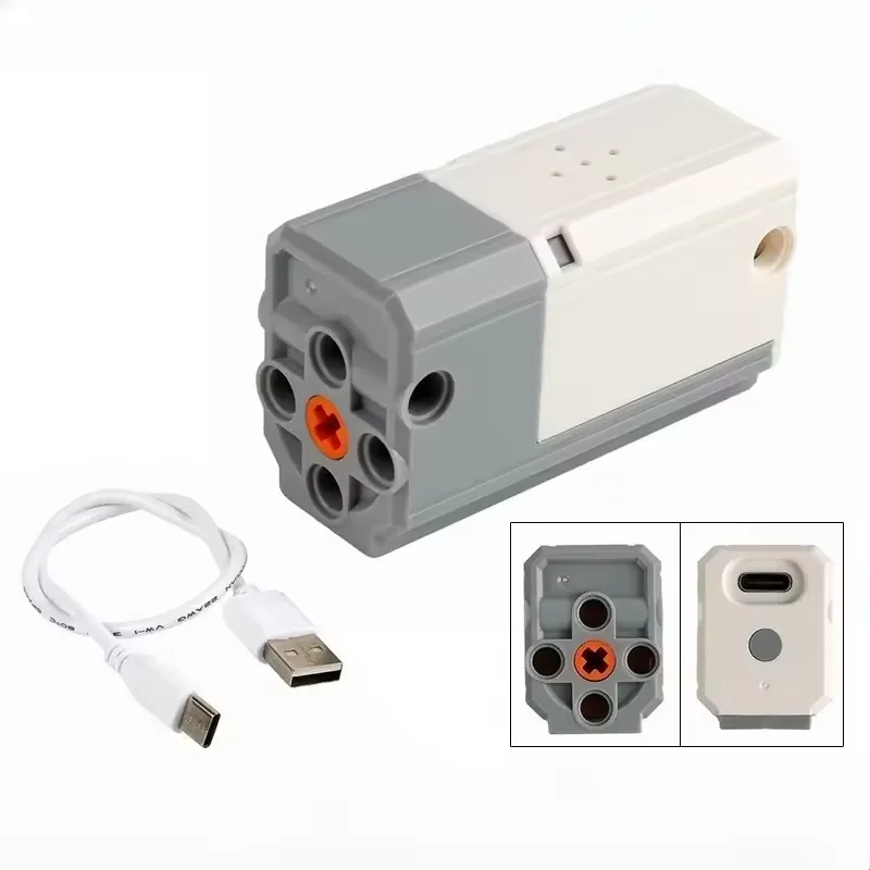 มอเตอร์ MOC รุ่น M 8883 แบบชาร์จได้ พร้อมแบตเตอรี่ลิเธียม ควบคุมผ่านแอพ บลูทูธ เชื่อมต่อสำหรับตัวต่อเลโก้ รถ รถไฟ