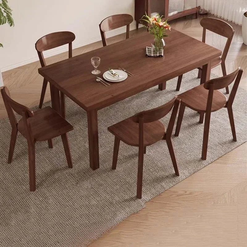 Mesa de Comedor Rectangular de Lujo para Sala de Estar, Cocina, Moderna, Ahorra Espacio, Organizador, Tavolo Pranzo, Muebles de Hotel
