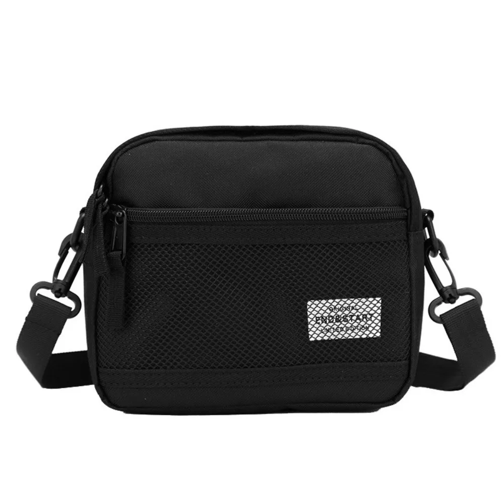 

Oxford Cloth Men Crossbody Bag Large Capacity Adjustable Strap Male Phone Purse Removable Multi-pockets Messenger Bag