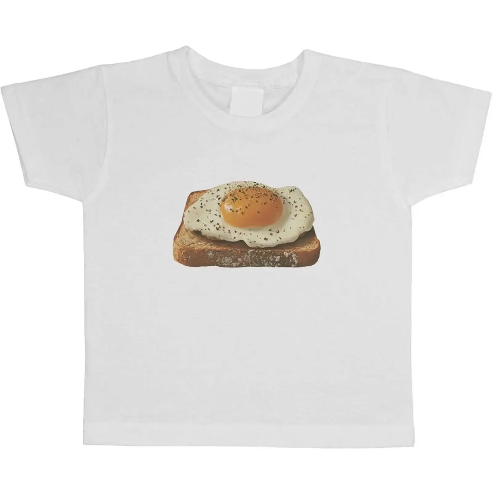 Kinder T Shirt quot Perfect Sunny Side Up Egg on Toast TS061868 vintage Washed Stretched homme Comfortable fashion Soft