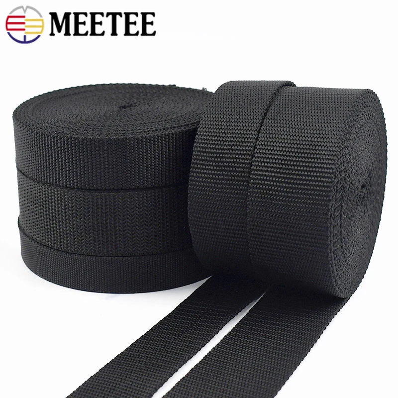 

2-10Meters 20-50mm Strap Webbing Tapes Bag Safety Belt Ribbons Band Backpack Garment Tape Bias Binding DIY Sewing Accessories
