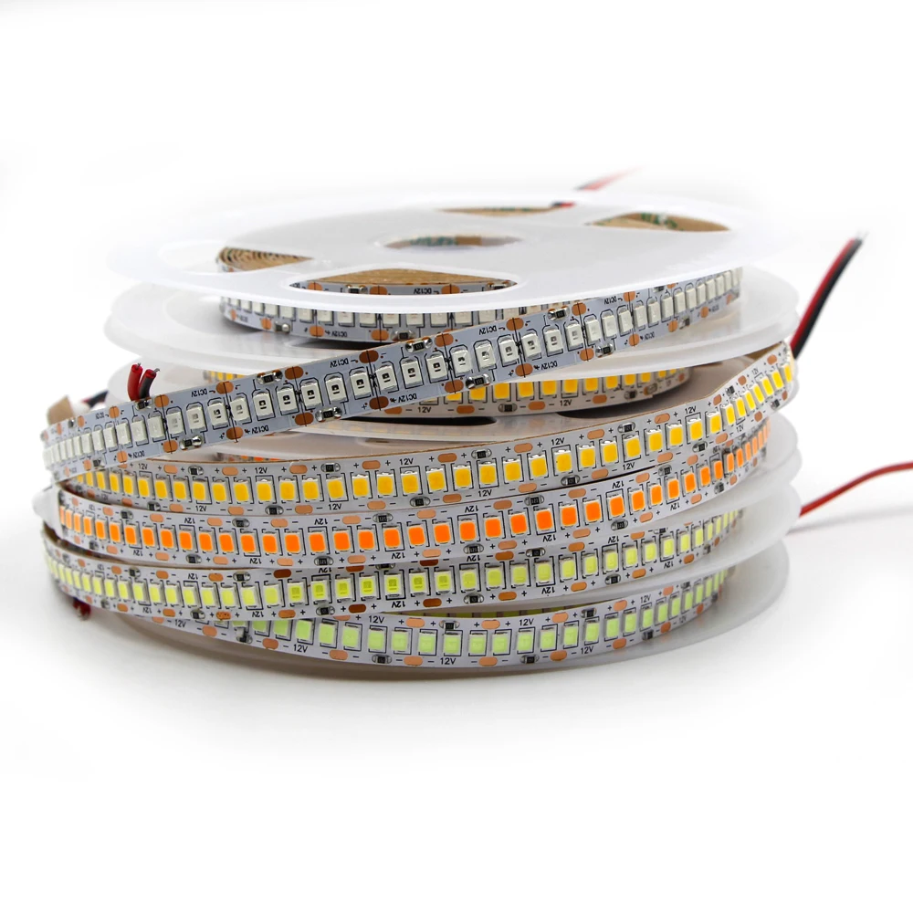 5m LED Strip light 2835 SMD 240LED/m 12V IP20/IP65 Waterproof 234LED/m Flexible LED Light White RGB Orange ice blue Stripe Rope