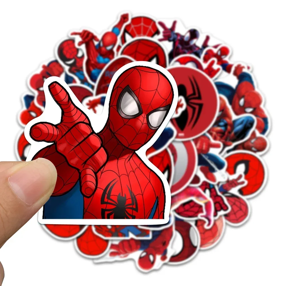 35-50PCS Disney Spider Man Anime Stickers Cool Toy Decals DIY Skateboard Stationery Notebook Laptop Cartoon Sticker for Kids