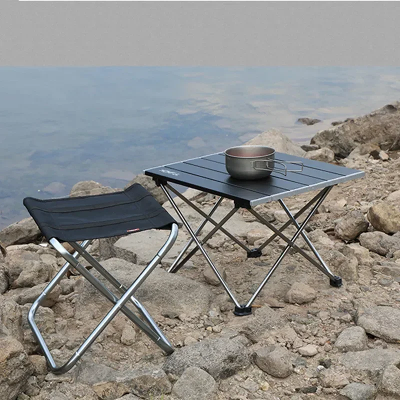 Soldes D'hiver 2026 : SANS Cao Table Valise Pique-Nique Camping, Bleu (Grise), 85 X 65 X 67 Cm Pas Cher