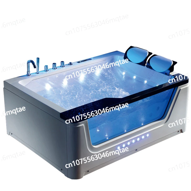 

Massage Bathtub, Constant Temperature Water Curtain, Waterfall Bathtub, Adult Single Double 1.7-meter Bathtub