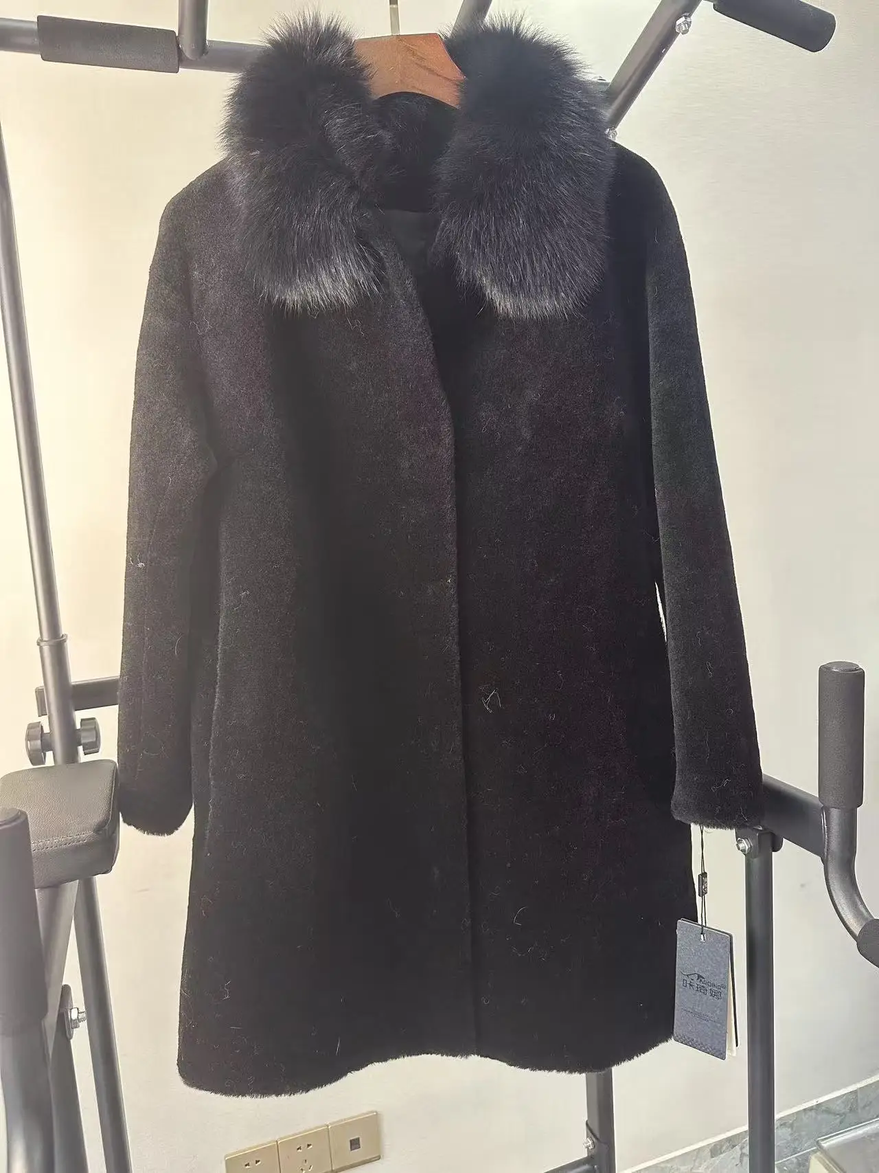 

AYUNSUE Real Wool Jacket Men Warm Winter Clothes Mid-length Mens Coats Unique Coat Promotion Minor Flaws No Refund No Exchange