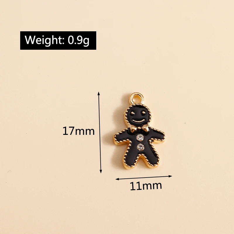 10 teile/los Mix Emaille Weihnachtsbaum Handschuhe Hirsch Charms für DIY Schmuck Machen Anhänger Halsketten Ohrringe Armbänder Handwerk Geschenke – Detail 4