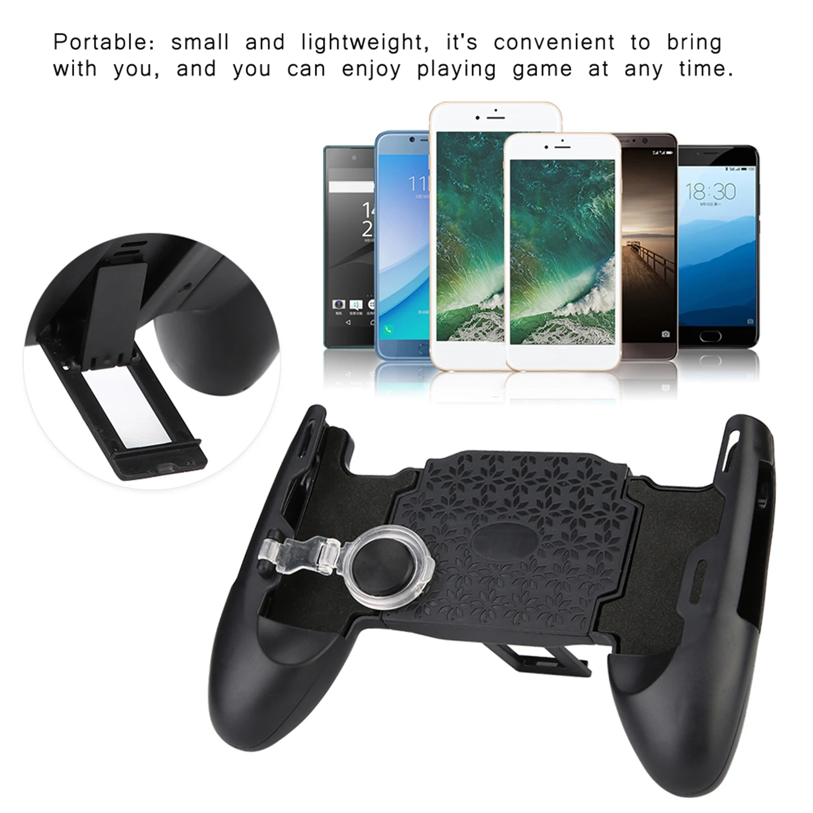 3 in 1 Portable  Mobile Phone Gamepad Holder Telescopic Gamepad Controller Mobile Gamepad for 4.-6. inch Phones