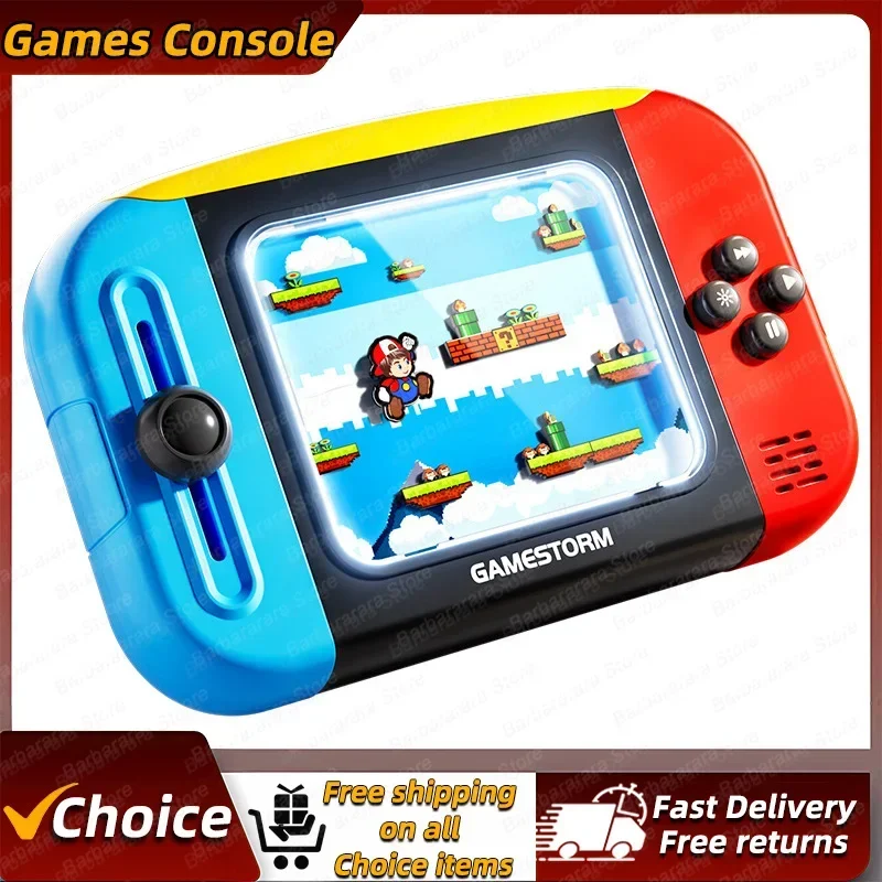 New Handheld Game Console Puzzle Nostalgic Vintage Color Matching Children\'s Mini Puzzle Boy and Girl Eye Protection Toy Gifts