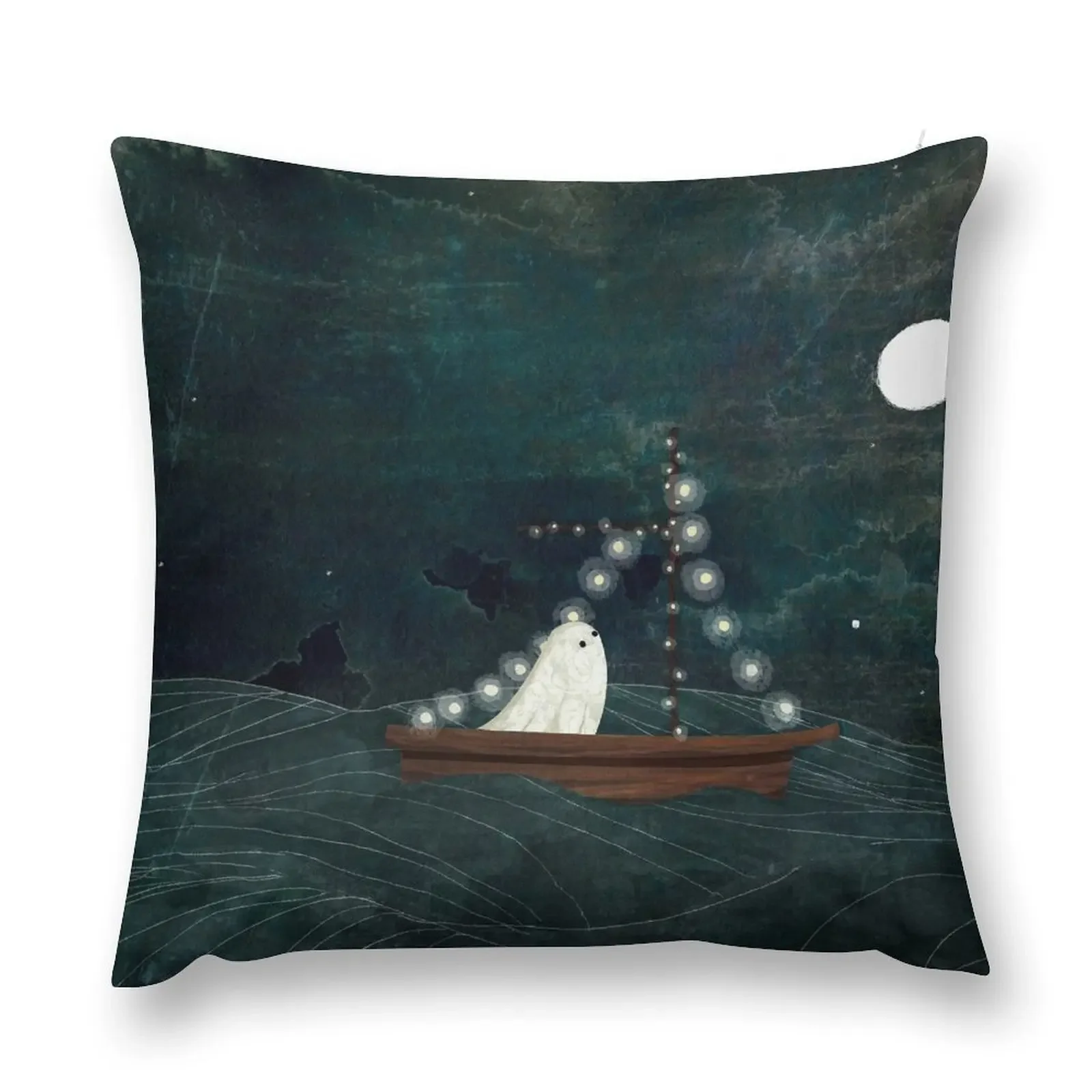 

Ghost Boat Ride Throw Pillow Pillow Case Decorative Cushions For Living Room Anime Cushion Cover pillow