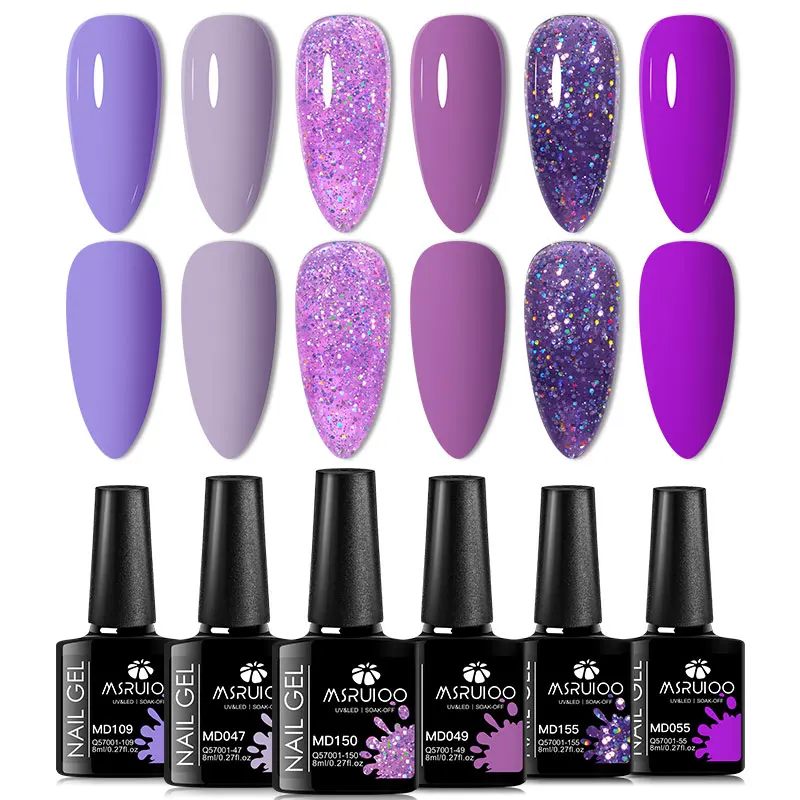 6pc Nagelgel Polish Set All-Season Ultra Gepigmenteerde Semi Permanente UV Schilderen Gel Voor Nagels Salon DIY manicure Vernis Ontwerp