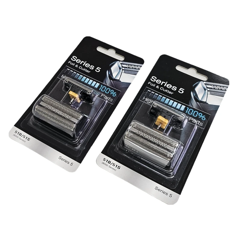 

51S/51B Shaver Razor Foil Cutter Blade Fits For Braun 8000 Series wfs1 wfs2 530 550 590 5643 5645 8970 8975 8985 5646/7/9 5751