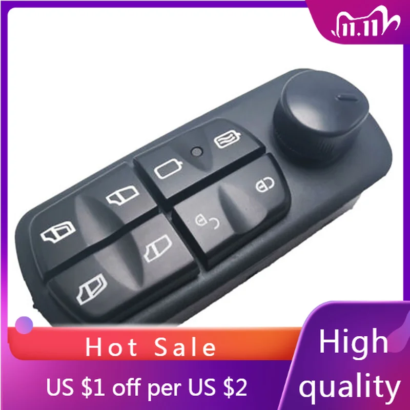Electric Window Control Switch Panel for Mercedes Benz ATEGO 1017AK 1023K 1214K 1998-2004,0045455913,0055452813