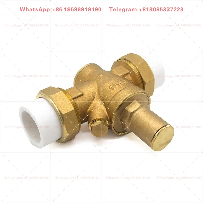 PPR20/25/32 Water Pipeline Pressure Reducing Valve - 4-Point PE Connector & Constant Pressure Regulator Valve-3PCS