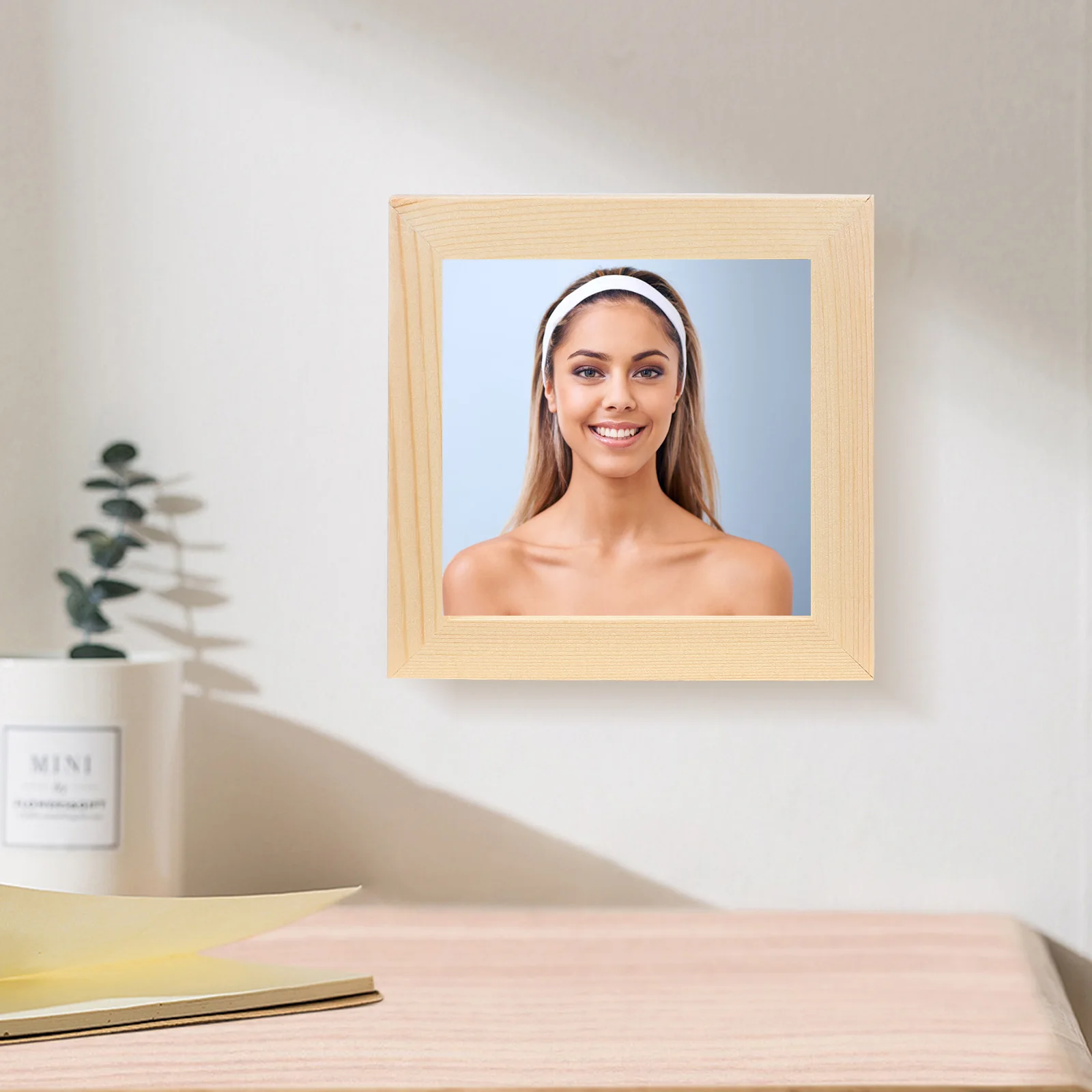 

8 Pcs Picture Frame Clay Set Rustic Frames Paintable Wood Diy Photo Unfinished Craft Child