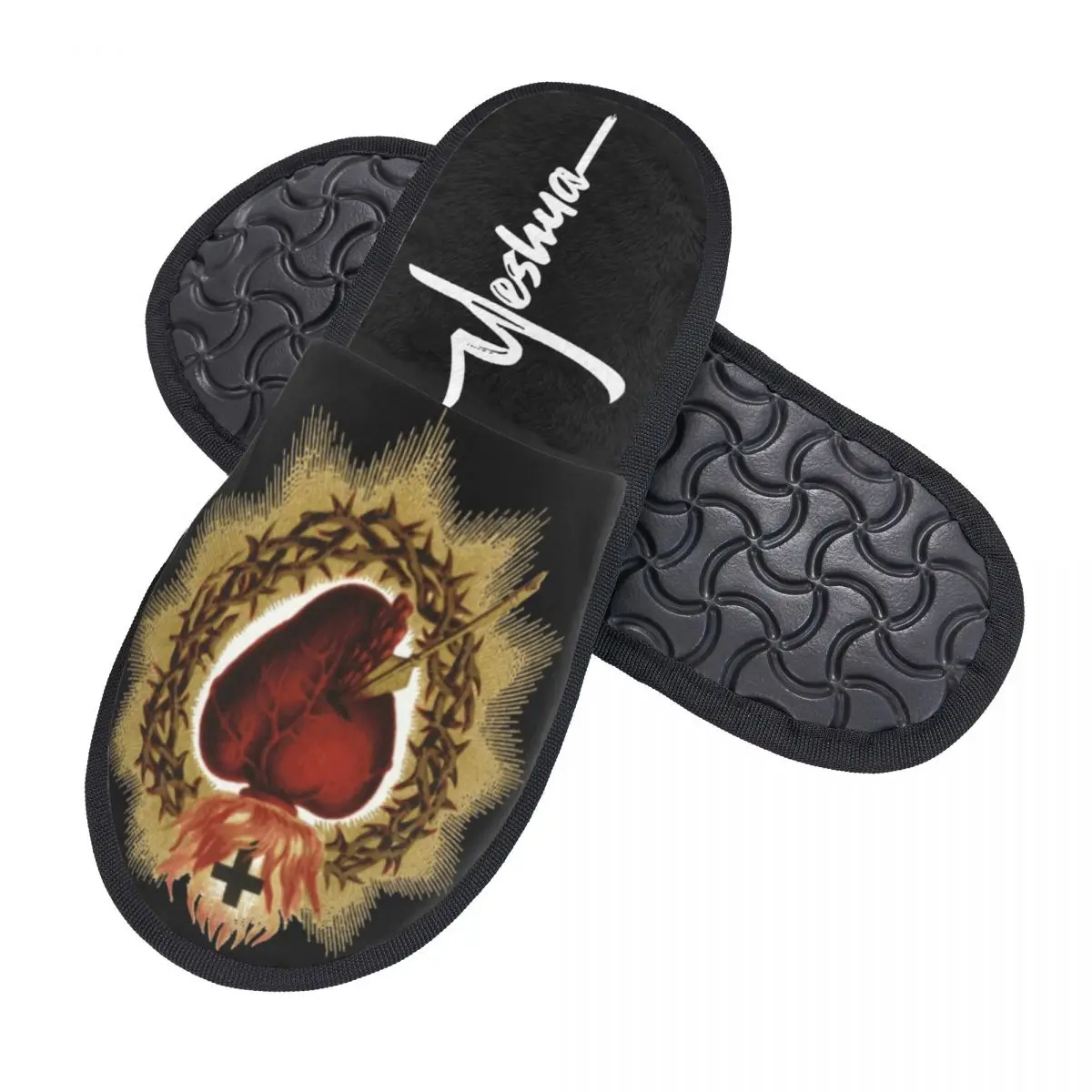 Custom Christian Yeshua Jesus Gast Slippers Voor Badkamer Vrouwen Christian Yeshua Jesus Huis Slipper