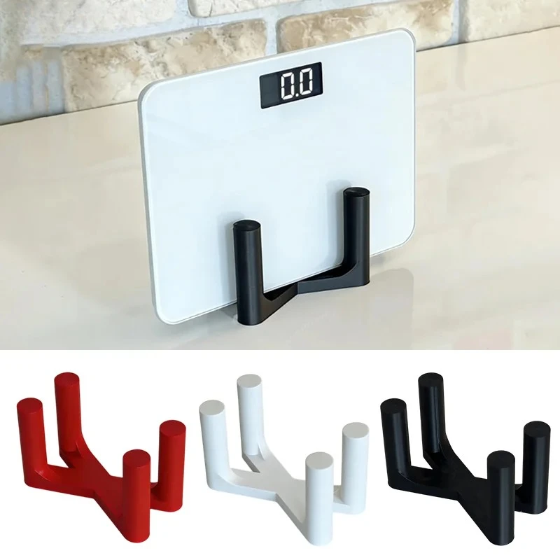 1Pc Plastic Weight Scale Stand Space-Saving Bathroom Home Gym Organizer Holder Compatible with Digital Analog Weighing Scales