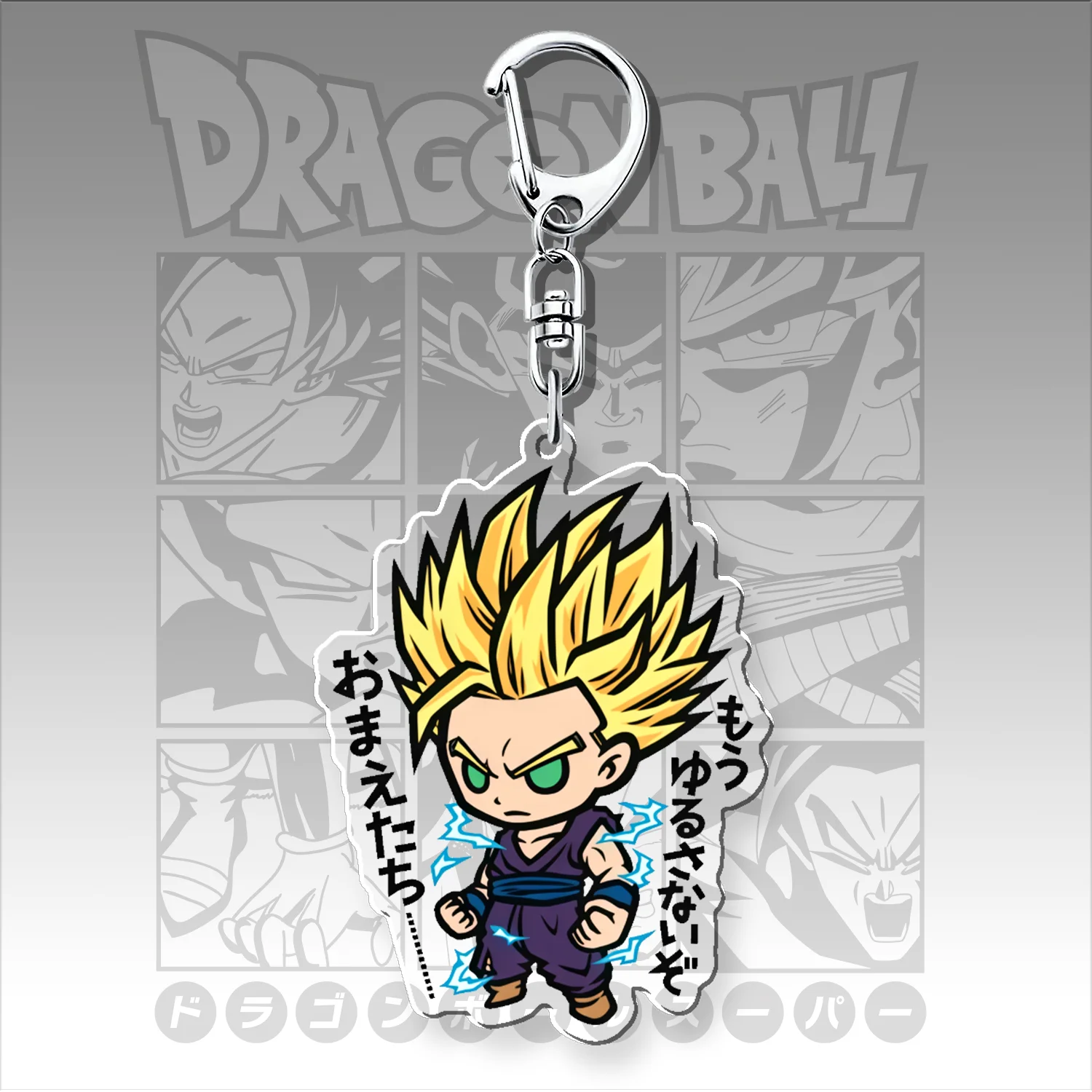 6cm for Dragon Ball Master Roshi Krillin Korin Great Ape Bulma Yancha Acrylic Selfmade Cartoon Anime Keychain Pendant Toy Gift