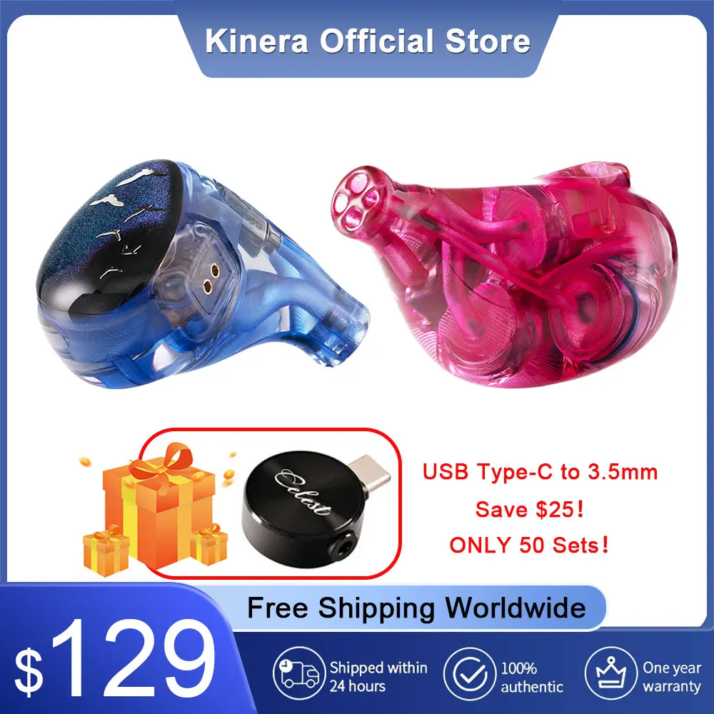 Kinera Celest Phoenixcall Earphone 1DD+2BA+2 Flat Panel Driver In-Ear Monitors 5 Hybrid Drivers IEMs 0.78 2pin Plug Cable IEMs