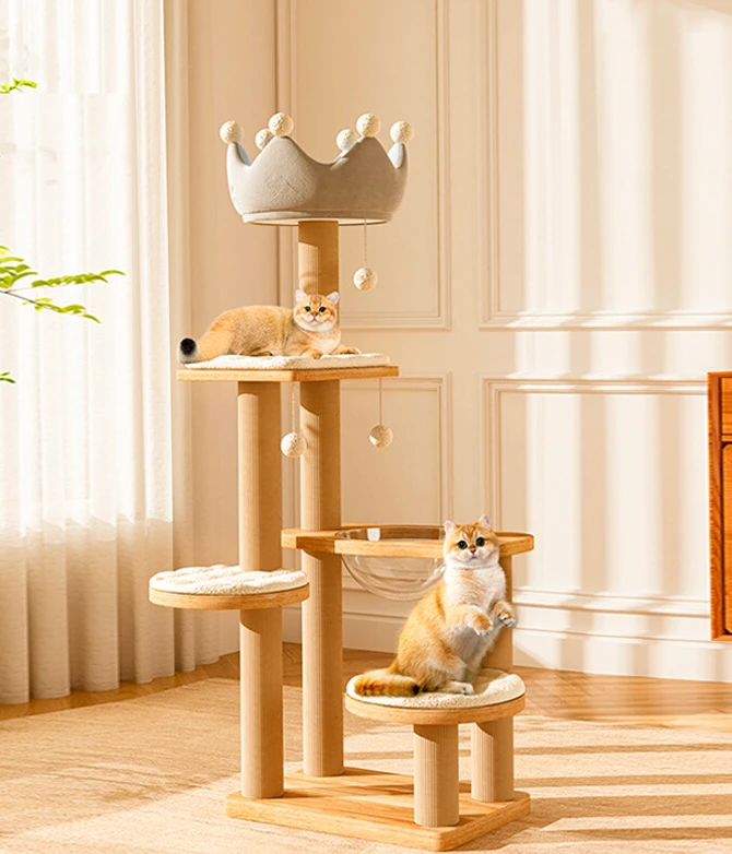 Cat Climbing Frame, Nest, Cat Tree, Space Capsule, Cat Scratching Board, Climbing Shelf, Jumping Platform