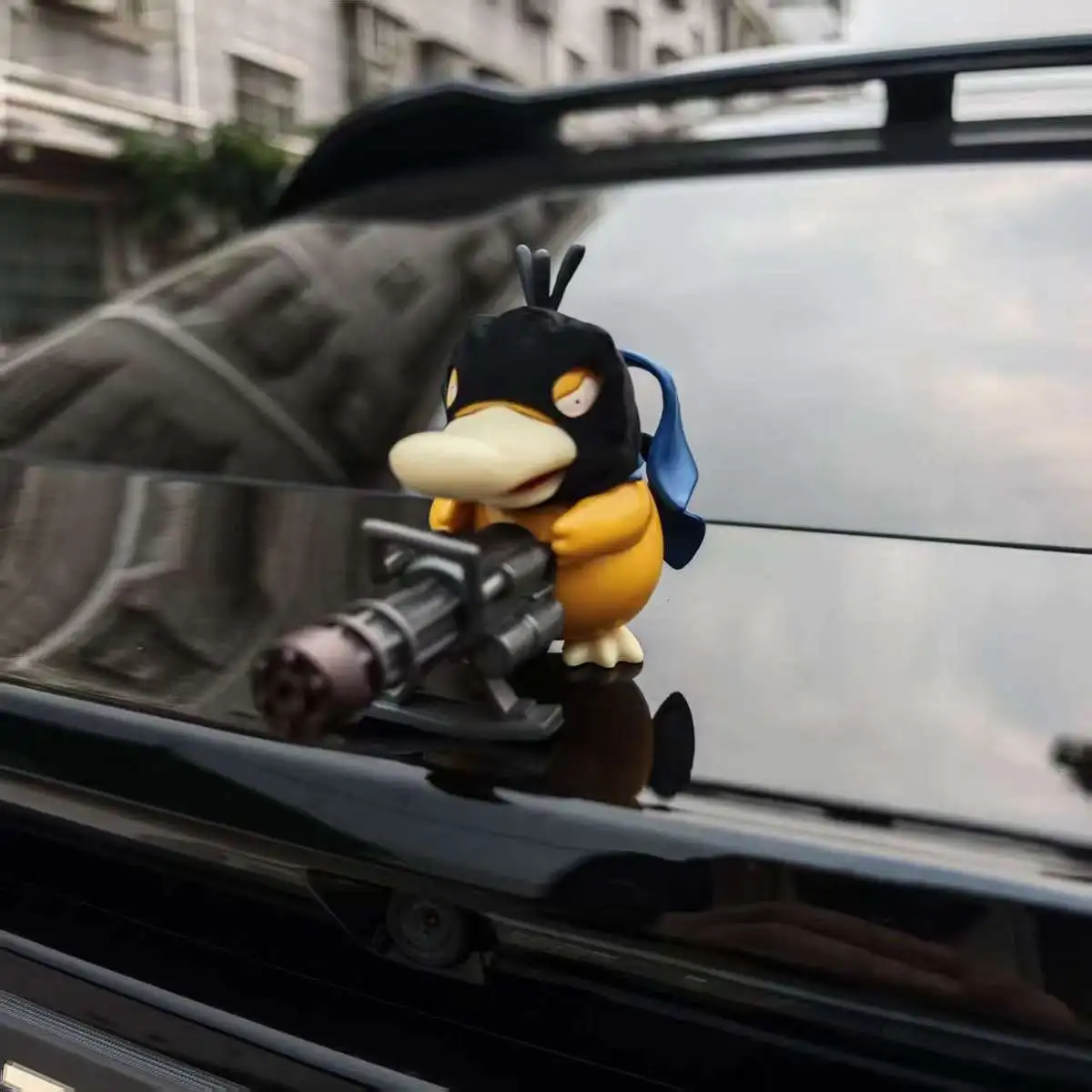 Pokémon Psyduck Auto-Motorhauben-Ornament Kleine Figur Auto-Dekoration Road Bandit Gatling Auto-Heckfigur Spaßspielzeug – Detail 4