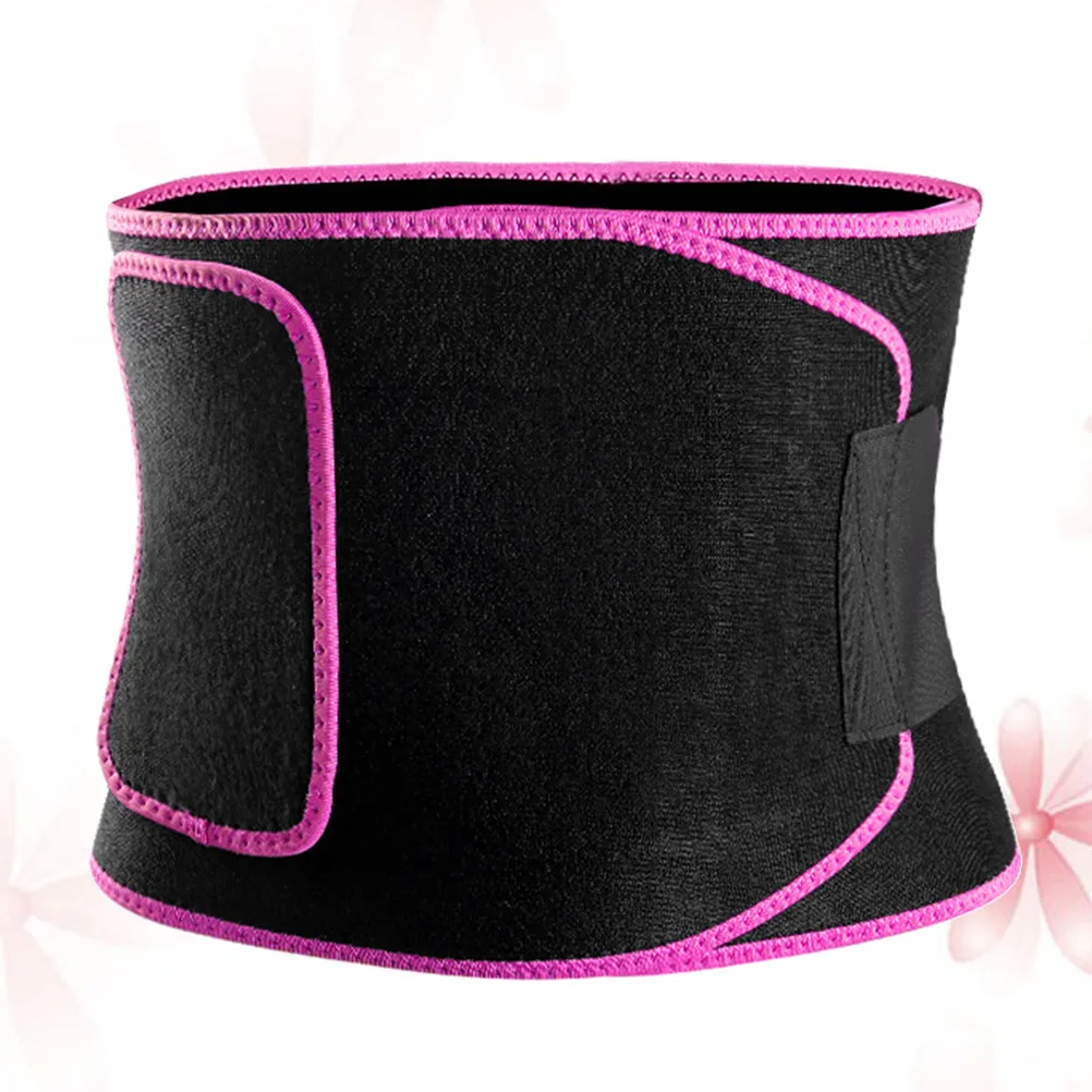

Breathable Pink Adjustable Waist Support Belt Strong Compression Back Pain Relief Stretchable Lumbar Brace Strap Fitness